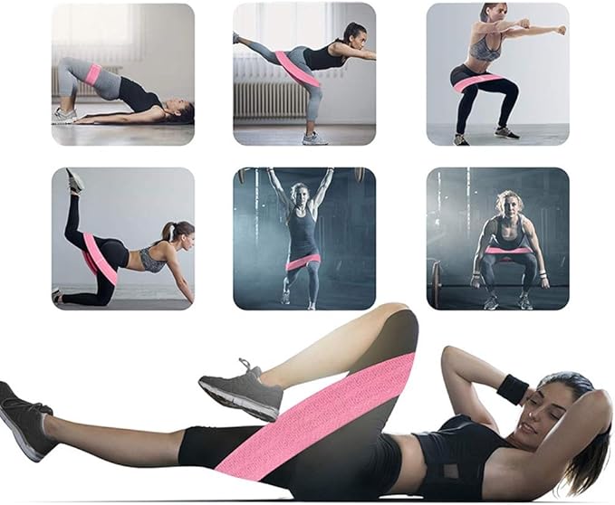 Resistance Bands for Women & Men Fabric Exercise Bands Booty Bands Hip Excersize Glute Squat Butt and Legs Workout Bands Loops Fitness Resistant Band