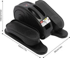 Under Desk Elliptical, 2 in 1 Ellipse Leg Exerciser for Seniors Adults 5Gear Electric Seated Pedal Exerciser W/Anti-Slip Pads Quiet Elliptical Machine with Remote Control for Home