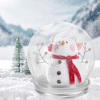 BESTOYARD 20Pcs DIY Snow Globe Water DIY Kit - Clear Water Globe Jars, Photo Snow Globes, Fancy Snow Globes with Glitter Flakes