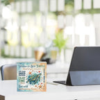 Sea Turtle Decor Inspirational Desk Decor Sea Turtle Gifts Summer Decorations Wooden Box Sign for Home Office Farmhouse Table Shelf