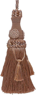 DÉCOPRO Decorative 6 inch Key Tassel/Beige Multi Tone/Baroque Collection Style# BKT Color: Sandstone - 7245