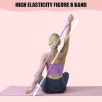Figure 8 Resistance Bands, 8-Shaped Exercise Band for Women Arms Shoulder Back Legs Stretching Pilates Yoga