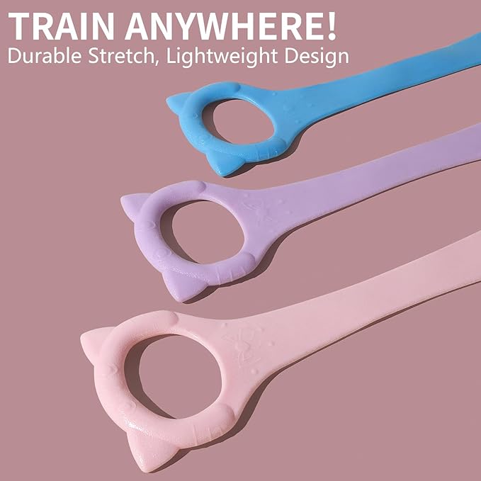 Figure 8 Fitness Resistance Band with Handles, Arm & Back Training Elastic Rope for Pure Barre Workout, Chest, Shoulder Stretching Exercise Equipment for Yoga, Pilates & Physical Therapy.