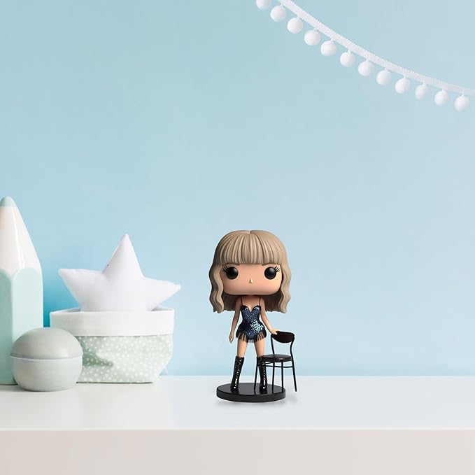 Cute Singer Star Doll Epoxy Resin Fashion Doll Singing Modeling, Charms Cartoon Style,The Best Gift for Music Fans and Friends (#1)