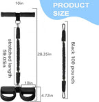 Upgraded Pedal Resistance Band with Handle - Fashion Puller Exercise Tool, Thickened Built-in Latex Tube Pedal Resistance Device & Soft Nitrile Rubber Anti-Slip Footrest for The Core/Arms