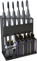 Large-Capacity Commercial Umbrella Stand Umbrella Holder for Hotel Offices - 2 Tier Metal Umbrella Stand, Entrance Umbrella Organizer