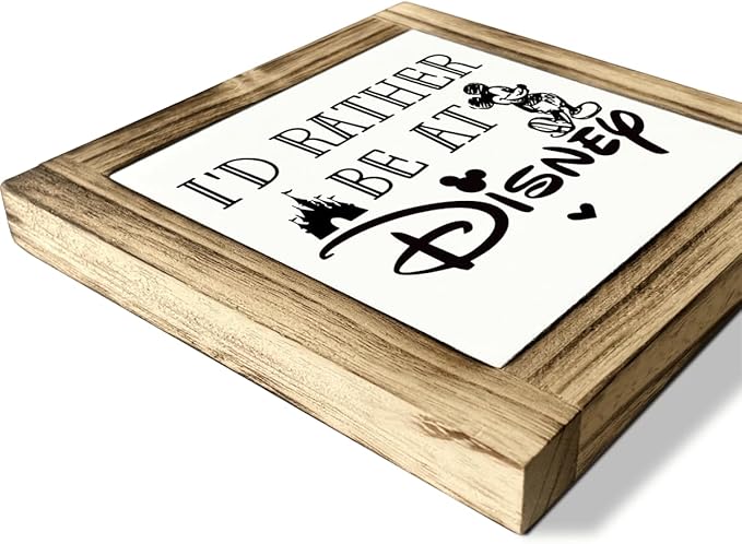 Funny Wood Signs, Decorative Wooden Table Sign, Box Sign Wood Desk Sign Decor, Lovely Home Office Tabletop Decors for Women, Office Gift for Friends Women Girls, 5.9×5.9 inches