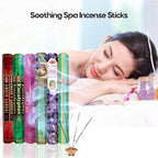 HEM assorted best sellers incense sticks pack of 6 - 120 Sticks, Fragrance - Lemongrass, Lavender, Egyptian Jasmine, Ambar Sandalo, Opium, Eucalyptus