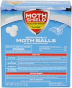 Moth Shield Moth Ball Traps for Clothes, Furniture, Carpet and Pantry Moths, Fresh Linen Scented, 4 Ounce Box (Fresh Linen, 4 Ounce (2 Pack))