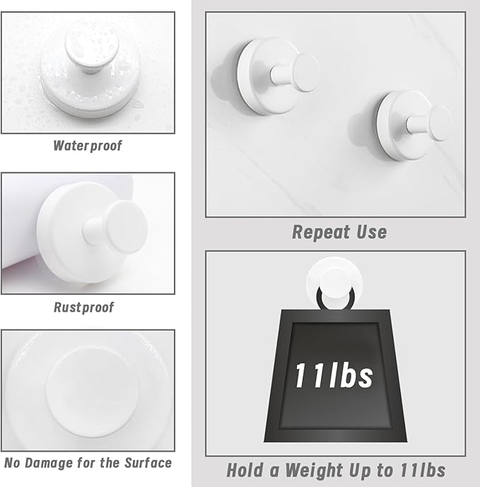 Linwnil Suction Cup Hooks for Glass Window, 2025 Upgraded Christmas Wreath Door Hanger, No Drill Suction Cup Hooks for Wreaths on Glass, Garland Wreath Hangers for Front Door Shower