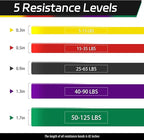 Non Latex Resistance Bands, Pull Up Assistance Bands, Exercise Bands Resistance, Workout Bands Resistance for Men and Women, Stretch Bands for Exercise, Physical Therapy, Fintness, Training