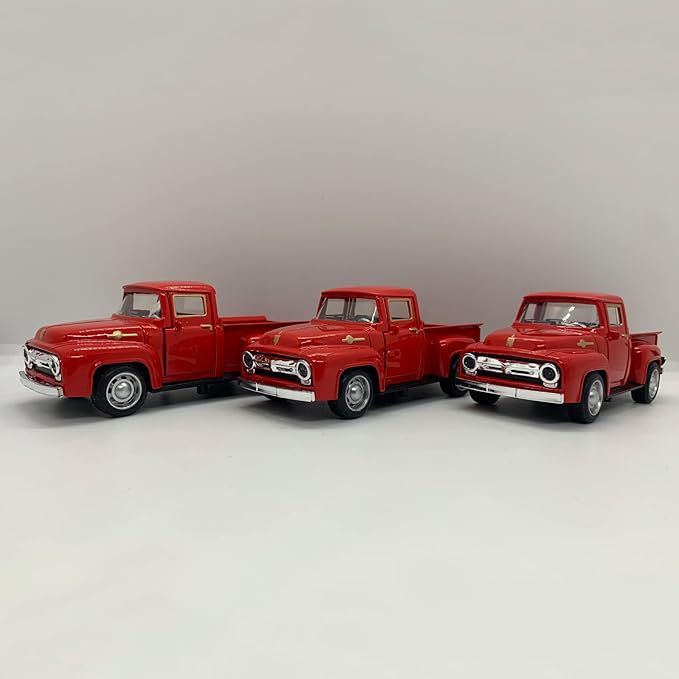 Vintage Truck Decor,Pickup Metal Vehicle for Farmhouse Mini Trucks Adornment Home/Table/Desk Xmas Ornaments Festivals Truck Valentine's Day Christmas Decorations