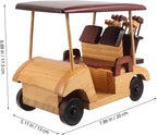 Yardwe Rustic Wooden Car Figurine Handmade Antique Vehicle Model for Vintage Decor Enthusiasts for Collectors Unique Retro Home Decoration