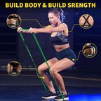 ROSAPOAR Resistance Band Pull up Band Fitness Exercise Bands Natural Latex for Workout Body Stretch Powerlifting Band Fitness Sport Training at Home/The Gym