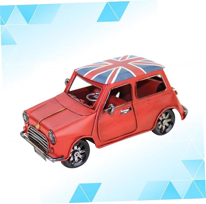 Alipis Retro Model Handmade Simulation Vehicle for Home Decoration Desk Accessory and Collectible Ornament Red