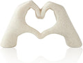 Marble Gesture Heart Decoration, Modern Love Statue Finger, Abstract Heart Hands Sculpture Home Wedding Decoration,Shelf Decor