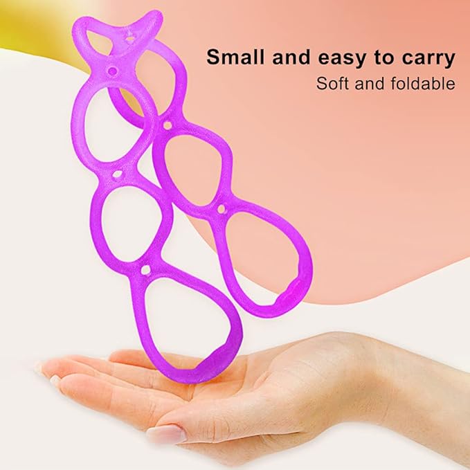 7 Ring Stretch Resistance Exercise Band, Workout Bands Yoga Stretching for Home Fitness, Foot, Leg and Arm Exerciser Stretch Band, Center Workout Walking Exercise