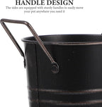 Alipis Metal Umbrella Stand Rack, Umbrella Holder Bin Basket Freestanding Cane Walking Sticks Holder, Arrangement Bucket Tall Floor Vase for Home Office Black