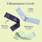 ALTA Mini Loop Bands for Exercise - Premium Durable Latex - Small Resistance Bands for Women, Booty Bands for Working Out, Leg Stretch Loops for Physical Therapy, Pilates Exercise Mini Bands Set