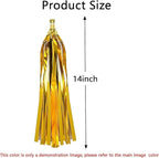 Pink and Green Tassel Garland,Paper Tissue Tassel Banner for Party Decorations,Pack of 20