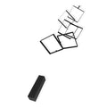 Elegant Minimalist Hanging Mobile with 6 Black Squares – A Statement of Simplicity and Style