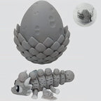 Enchanted 3D Egg with Miniature Inside - Handcrafted Printed Collectible | Fantasy Decor & Gift (Moon Dragon & Egg (Box))