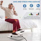 Under Desk Elliptical Machine, Electric Elliptical as Seen on TV for Seniors Adults with 15 Adjustable Speed, Quiet & Portable Electric Seated Pedal Exerciser with Remote Control & 5 Auto Mode