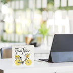 Lemon Decorations Sunshine Decor Summer Home Decor Summer Decorations Wooden Box Sign for Home Office Farmhouse Table Shelf