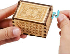 Dream Loom You are My Sunshine Music Box, Laser Engraved Vintage Wooden Hand Crank Musical Box Gifts for Birthday/Christmas/Anniversary/Wedding/Valentine/Mother’s Day