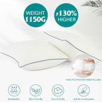 Oubonun 24x24 Pillow Inserts Set of 2 - Square Decorative Throw Pillows for Couch Bed Sofa Living Room Down Alternative Polyester Filling 24 Inch Insert(Beige)