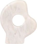 Decorative Abstract Marble Sculptures, Set of 2 Styles, White