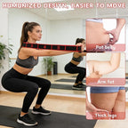 2Pack 8-Section Resistance Band with Numbered Markings, Exercise Band for Stretching, Yoga, Pilates & Home Fitness - Track Progress with Adjustable Tension, High-Elastic Latex Training Band