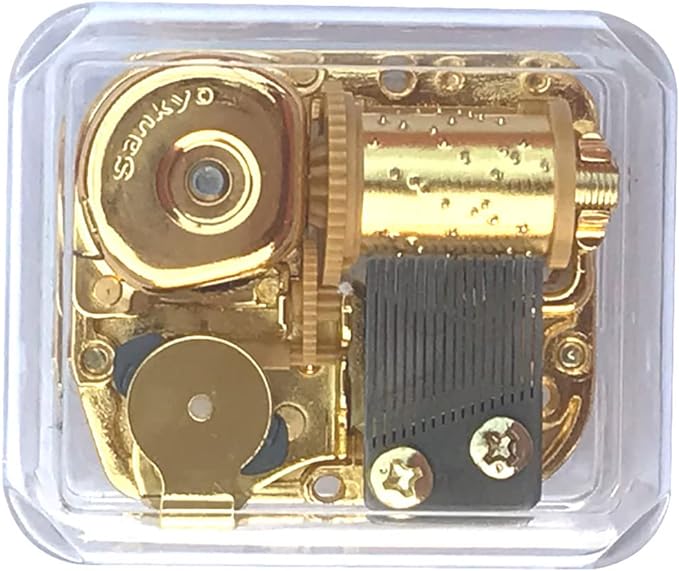 BinkeGG Play (Beautiful Dreamer) Clear Acrylic Wind up Music Box with Sankyo Musical Movement (65 Tunes Option)