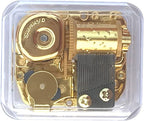 BinkeGG Play (Canon in D Major) Clear Acrylic Wind up Music Box with Sankyo Musical Movement (65 Tunes Option)