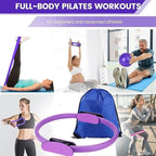 Pilates Essentials Kit for Women,2025 New Pilates Kit for Home Workouts,Beginners Home Pilates Essential Kit,Hip Exercise Band Yoga Ball,Portable Fitness Equipment for Core Strength, Stretching