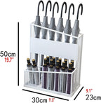 Large-Capacity Commercial Umbrella Stand Umbrella Holder for Hotel Offices - 2 Tier Metal Umbrella Stand, Entrance Umbrella Organizer