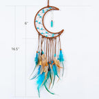MEXIDAWN 3 Pack DIY Feather Dream Catcher Kits Turquoise Wall Hanging Boho Decor Handmade Dream Catcher for Adults