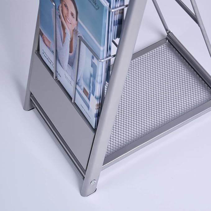 10-Layer Magazine Rack - 8.6"x11" Display Stand for Literature, Product Introductions & Public Reception Areas (A4 Width)
