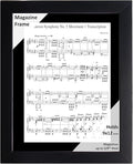 Creative Picture Frames 9 x 12 Magazine Frame with Full-Strength Glass, Holds Up To A 1/4" Thick Media with Installed Hangers for Easy Mounting, 11x14 Black Frame with Black Mat