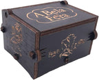 Youtang Beauty and The Beast Music Box Hand Crank Musical Box Carved Wooden,Play (Beauty and The Beast Theme, Black)