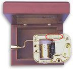 BinkeGG Play (When You Wish Upon a Star) Brown Wooden Hand Crank Music Box with Sankyo Musical Movement (65 Tunes Option)