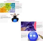 Thickened Explosion-Proof Yoga Ball Edging Yoga mat Set, Yoga Starter kit, Non-Slip Fitness mat, Eight-Piece Suit, Yoga Exercise Professional Set