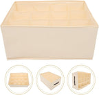ABOOFAN Clothing Storage Box Compartment Organizer for Closet Underwear Pants Container Lightweight Space-saving Design for Bedroom Laundry Room