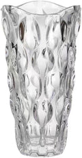 CEMABT 9.5inch 3.4 lb Glass Vases for Flowers Unbreakable Thickened Morden vase for Tables Centerpieces,Colorful,Vintage and Clear Rose Large Flower vases for Bouquet Unique Gifts（Clear）