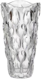 CEMABT 9.5inch 3.4 lb Glass Vases for Flowers Unbreakable Thickened Morden vase for Tables Centerpieces,Colorful,Vintage and Clear Rose Large Flower vases for Bouquet Unique Gifts（Clear）