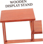 Wooden Tiered Display Stand Home Decor Aesthetic Riser for Figurines Wooden Riser Holder for Decor