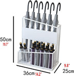 Large-Capacity Commercial Umbrella Stand Umbrella Holder for Hotel Offices - 2 Tier Metal Umbrella Stand, Entrance Umbrella Organizer