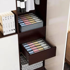 3 Pack Sock and Underwear Drawer Organizer 24 Cell Sock Holders For Closet Organization and Storage Dividers,Foldable(Grey)