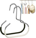 Durable Steel Hangers: Maximize Closet Space with Versatile Storage, Non-Slip Stainless Steel Clothes Rack Organizer for Hats, Ties, Scarves, Clothes (1, Mix)