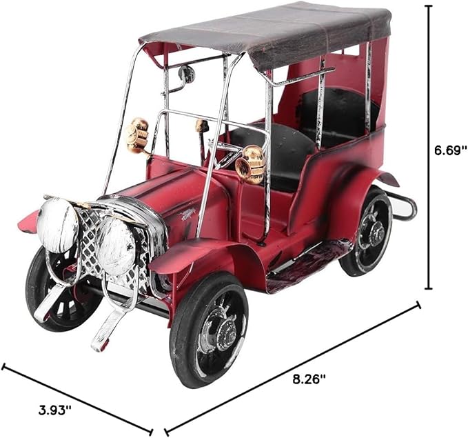 Vintage Car Decor, Vintage Car Model Retro Iron Collectible Vehicle Decoration for Home Living Room Office Desk Decor